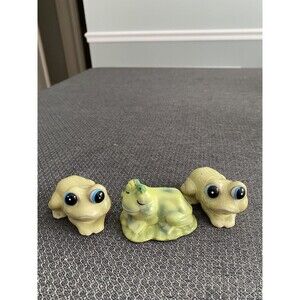 Lot of 3 Ceramic Porcelain Frog Figurines: 2 Napcoware & 1 Josef Original